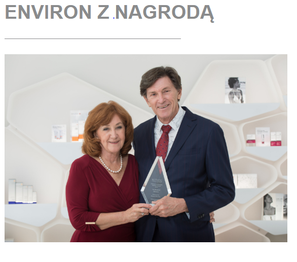 Environ z nagrodą “Top Medical Skin Care”